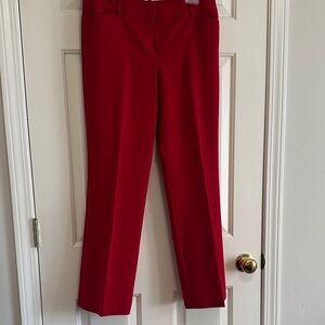 Worthington Vibrant Red Ankle Pants